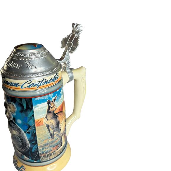 Vintage Budweiser Australia Stein Koala Lidded Animals of Continents Collectible - Picture 6 of 11